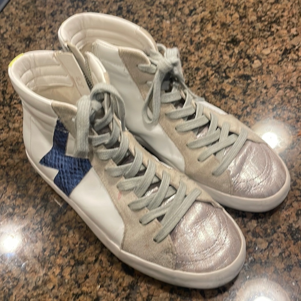 Sam Edelman Avon leather and suede sneaker